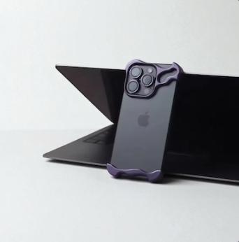 Irregular Aluminum Alloy Metal Bumper Case for iPhone 13-16 Pro Max - Shockproof with Lens Protector