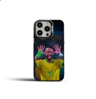 Neymar10 Phone Case – Matte, Scratch-Resistant TPU Case with Metal Buttons for iPhone X–16 Pro Max