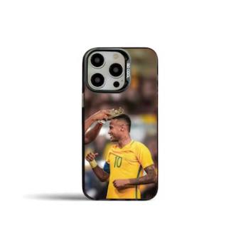 Neymar10 Phone Case – Matte, Scratch-Resistant TPU Case with Metal Buttons for iPhone X–16 Pro Max