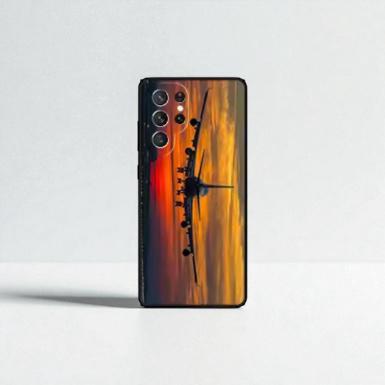 Airplane Travel Phone Case – TPU Silicone Protective Case for Samsung Galaxy S20–S24 Ultra