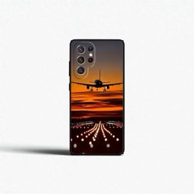 Airplane Travel Phone Case – TPU Silicone Protective Case for Samsung Galaxy S20–S24 Ultra