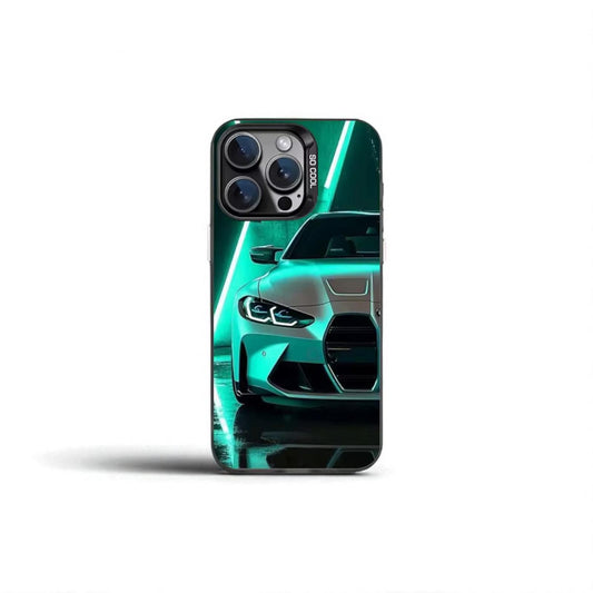 Super BMW Edition – IMD Soft Case in Black and Silver for iPhone 11–16 Pro Max