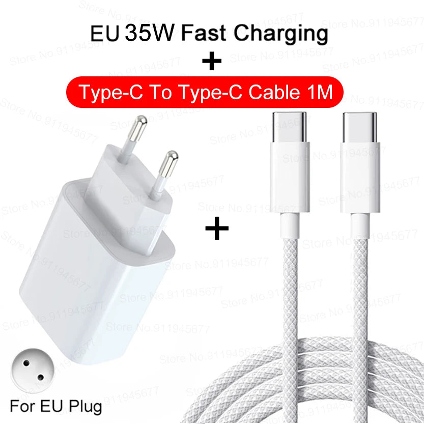 PD 35W Schnellladegerät für iPhone – Schnellladekabel für iPhone 15, 14, 13, 12, 11 Pro Max