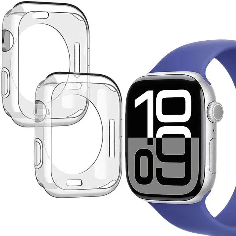 Klare TPU-Hülle für Apple Watch – Stoßfeste Bumper-Abdeckung