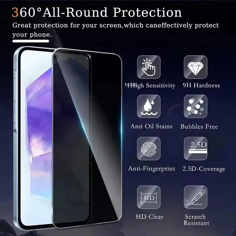 1–4 Stück Anti-Spy Panzerglas für Samsung Galaxy – Privatsphäre & Schutz in einem