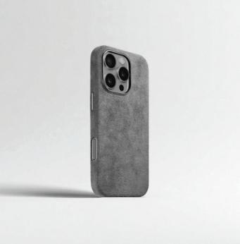 100% Italian Alcantara Leather Case for iPhone 16/15/14 Pro Max – Luxury Magnetic Magsafe Cover
