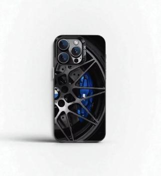 Super BMW Edition – IMD Soft Case in Black and Silver for iPhone 11–16 Pro Max