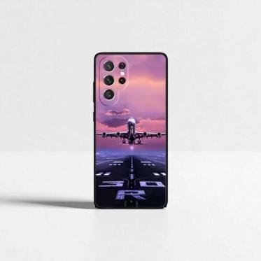 Airplane Travel Phone Case – TPU Silicone Protective Case for Samsung Galaxy S20–S24 Ultra