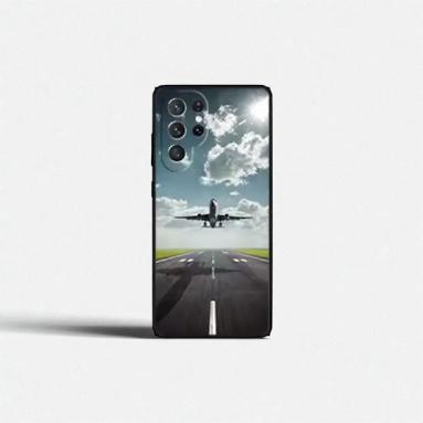 Airplane Travel Phone Case – TPU Silicone Protective Case for Samsung Galaxy S20–S24 Ultra