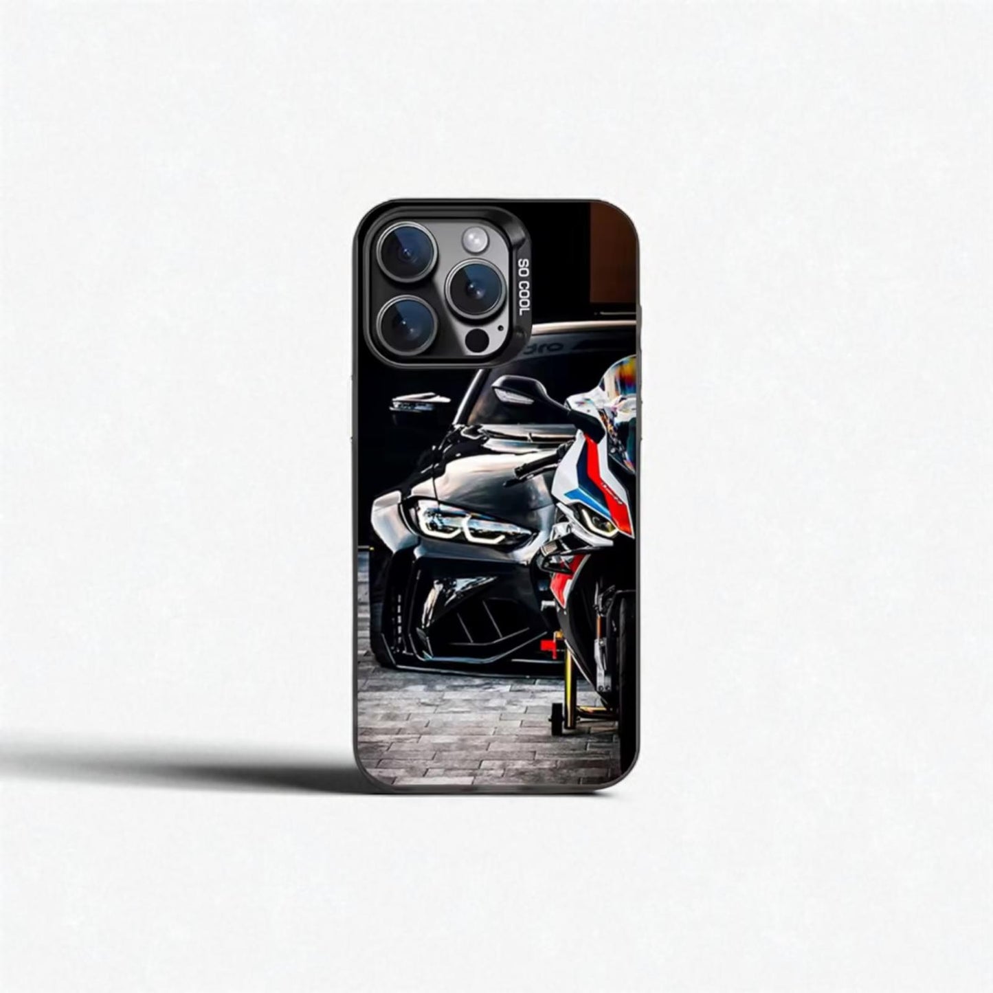 Super BMW Edition – IMD Soft Case in Black and Silver for iPhone 11–16 Pro Max