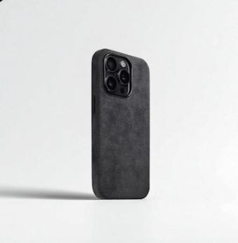 100% Italian Alcantara Leather Case for iPhone 16/15/14 Pro Max – Luxury Magnetic Magsafe Cover