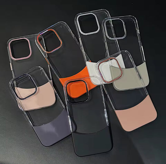 Luxury Ultra Thin Transparent Phone Case with Shockproof Protection for iPhone 11-15
