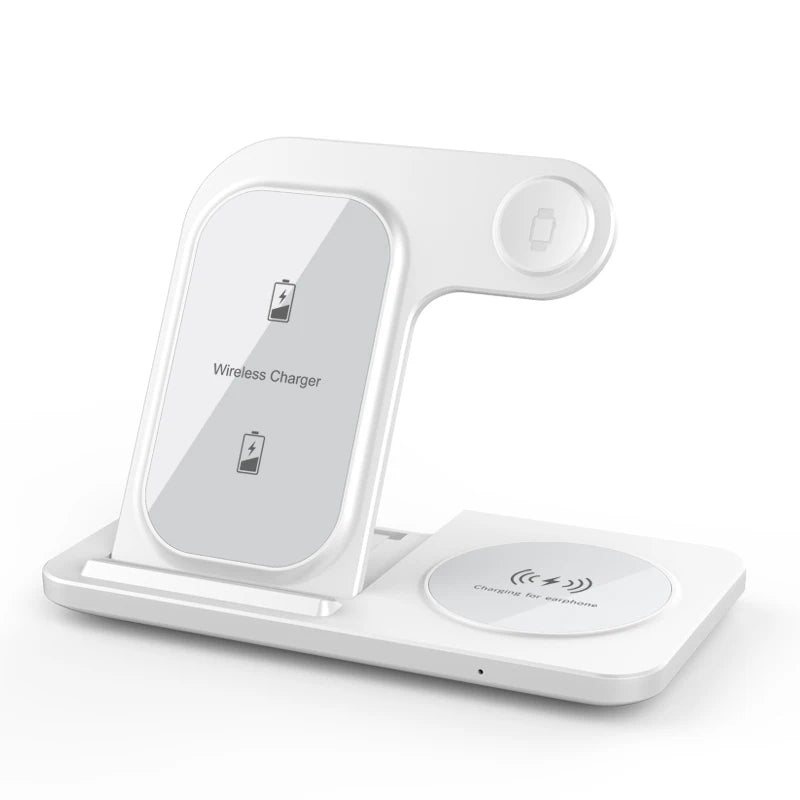 3-in-1 Kabelloses Ladegerät Ständer für iPhone, iWatch und AirPods – Faltbar, Schnellladung