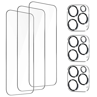 Displayschutzfolie und Kameraschutz für iPhone – Gehäuse und Objektiv aus gehärtetem Glas