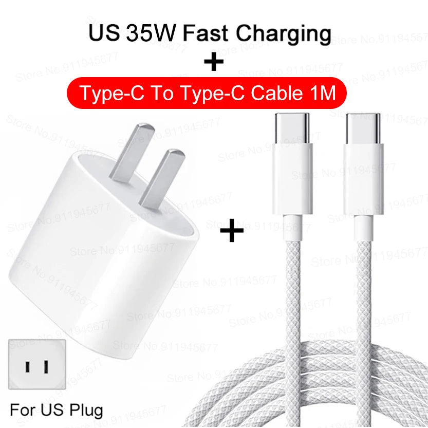 PD 35W Schnellladegerät für iPhone – Schnellladekabel für iPhone 15, 14, 13, 12, 11 Pro Max
