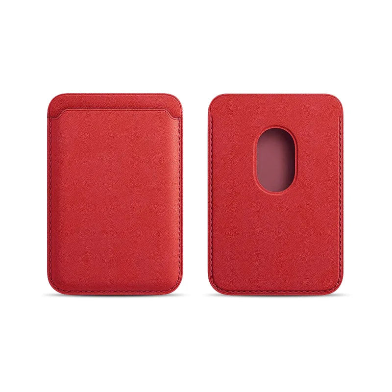 Apple MagSafe Magnetische Kartenhalter-Hülle für iPhone – Leder Brieftasche Tasche