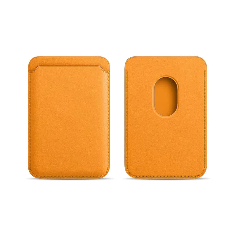 Apple MagSafe Magnetische Kartenhalter-Hülle für iPhone – Leder Brieftasche Tasche