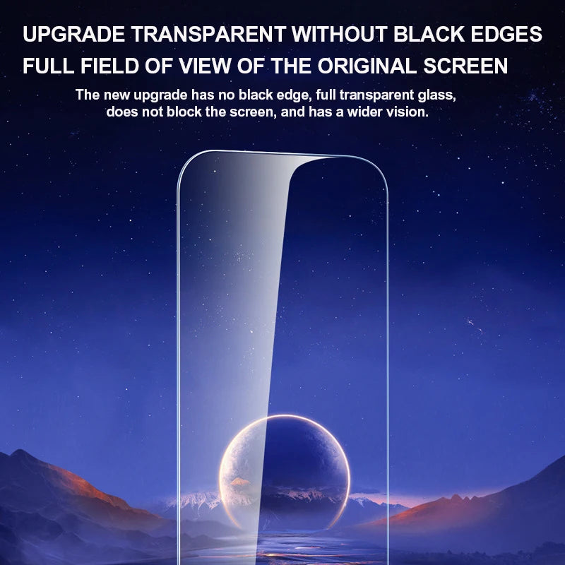Displayschutzfolie und Kameraschutz für iPhone – Gehäuse und Objektiv aus gehärtetem Glas