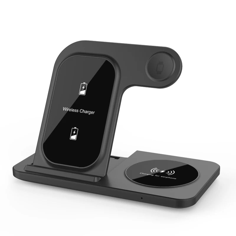 3-in-1 Kabelloses Ladegerät Ständer für iPhone, iWatch und AirPods – Faltbar, Schnellladung