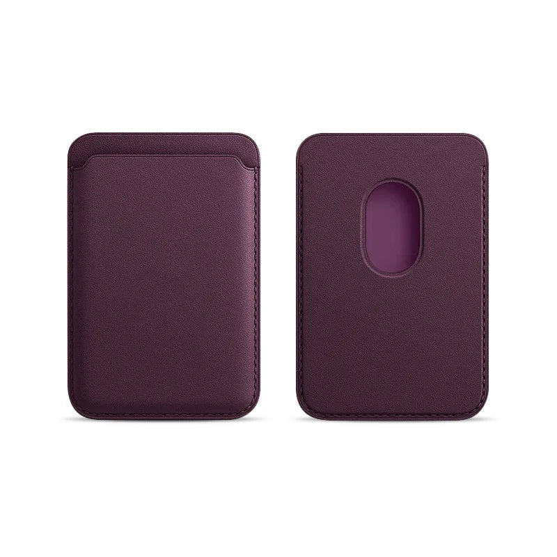Apple MagSafe Magnetische Kartenhalter-Hülle für iPhone – Leder Brieftasche Tasche