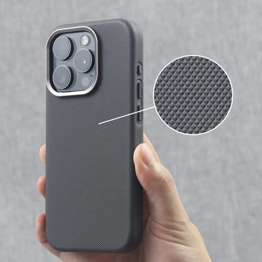 Trendige Diamant-Relief PU-Leder MagSafe-Handyhülle für iPhone – Kabelloses Laden und Optimierter Schutz