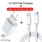 PD 35W Schnellladegerät für iPhone – Schnellladekabel für iPhone 15, 14, 13, 12, 11 Pro Max