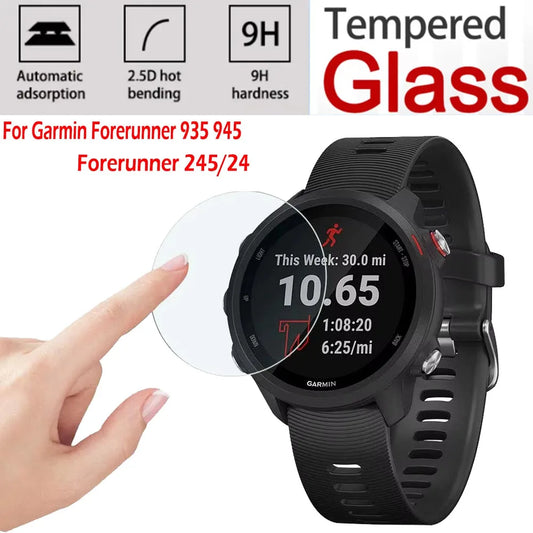 Gehärtetes Glas Displayschutzfolie für Garmin Forerunner 245 / 935 / 945 / 45 – Kratzfest & HD-Schutz