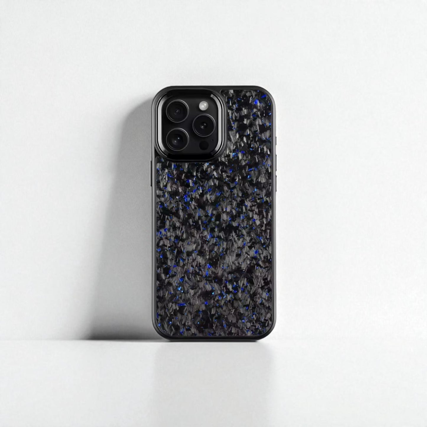 Forged Carbon Case – Magnetic case with metal details for iPhone 11–16 Pro Max