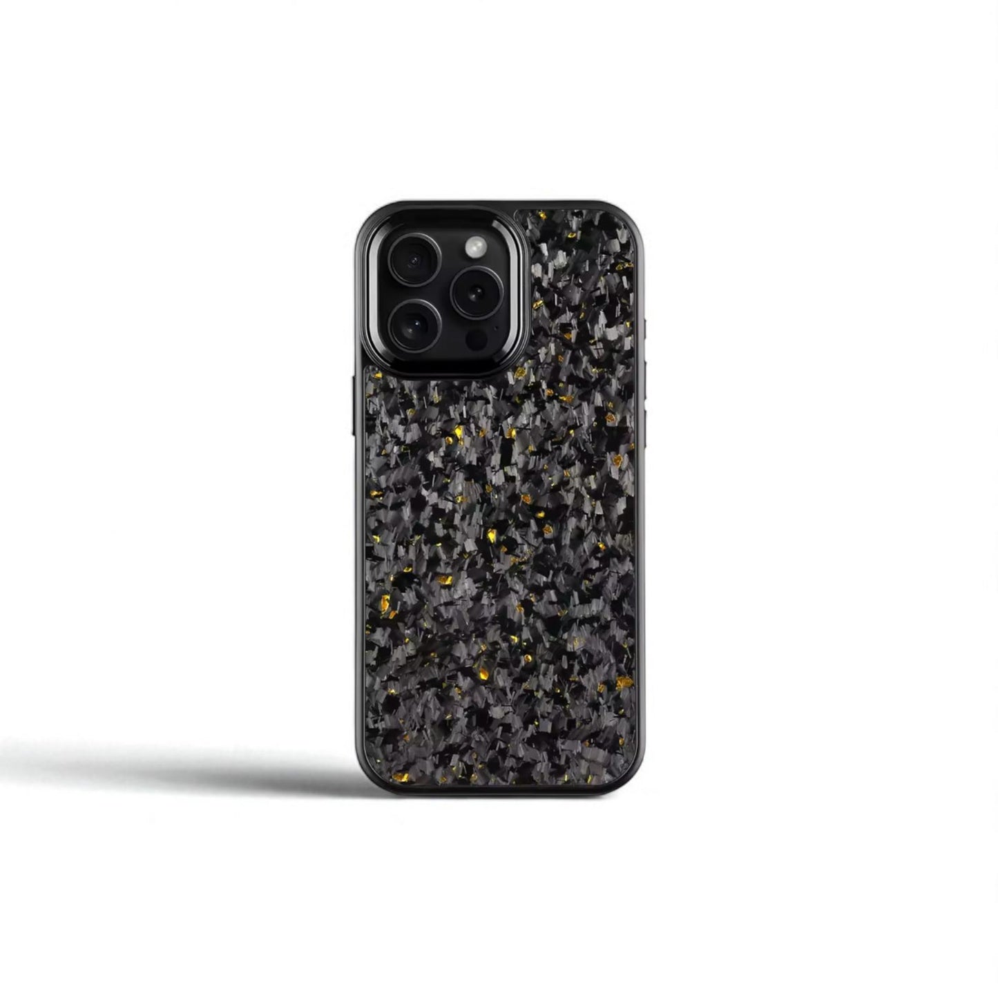 Forged Carbon Case – Magnetic case with metal details for iPhone 11–16 Pro Max