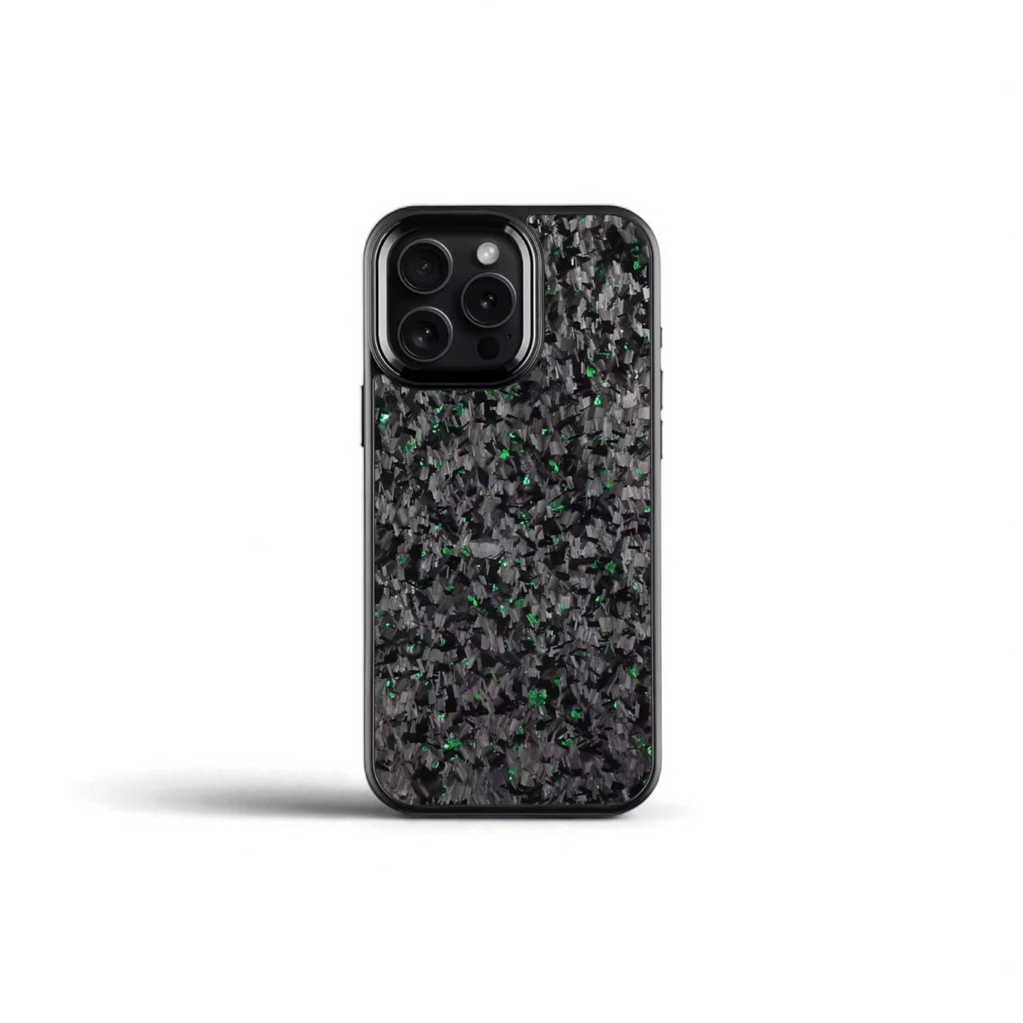Forged Carbon Case – Magnetic case with metal details for iPhone 11–16 Pro Max