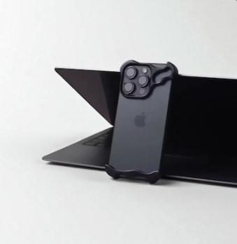 Irregular Aluminum Alloy Metal Bumper Case for iPhone 13-16 Pro Max - Shockproof with Lens Protector