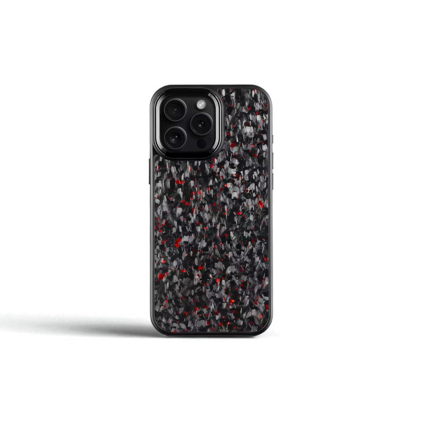 Forged Carbon Case – Magnetic case with metal details for iPhone 11–16 Pro Max